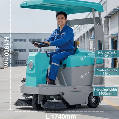 凯迪斯S3P驾驶式扫地车 环保新质料工厂灰尘清扫车租售举行过工厂店