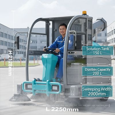 凯迪斯S9驾驶式扫地车 砖瓦商砼水泥厂专用扫地机工厂店租售